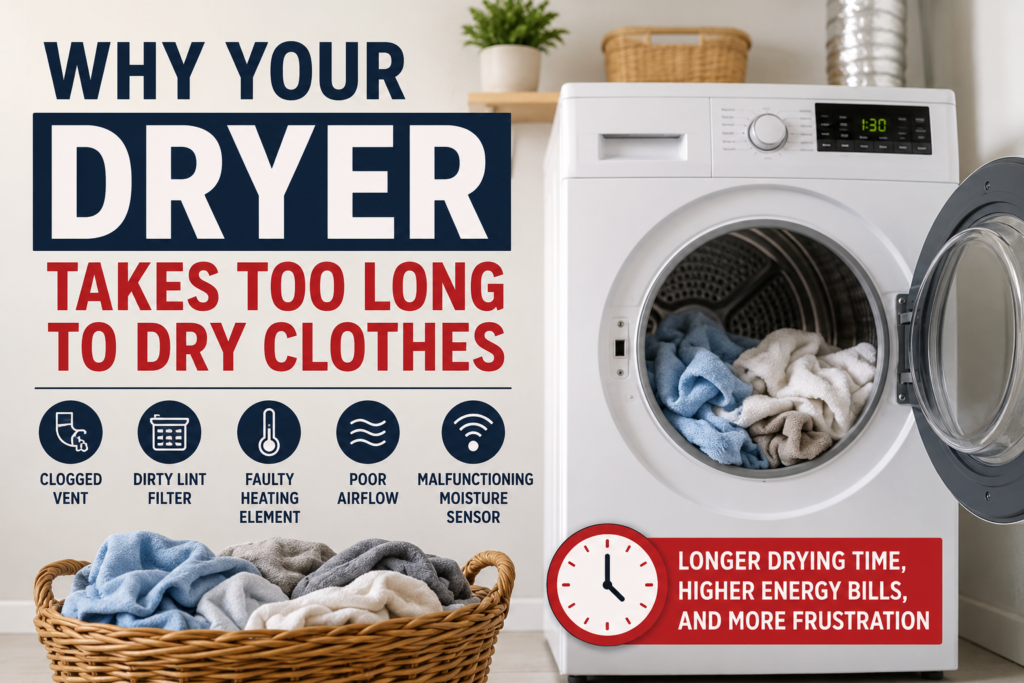 Why Your Dryer Takes Too Long to Dry Clothes
